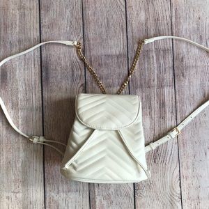 White Mini backpack